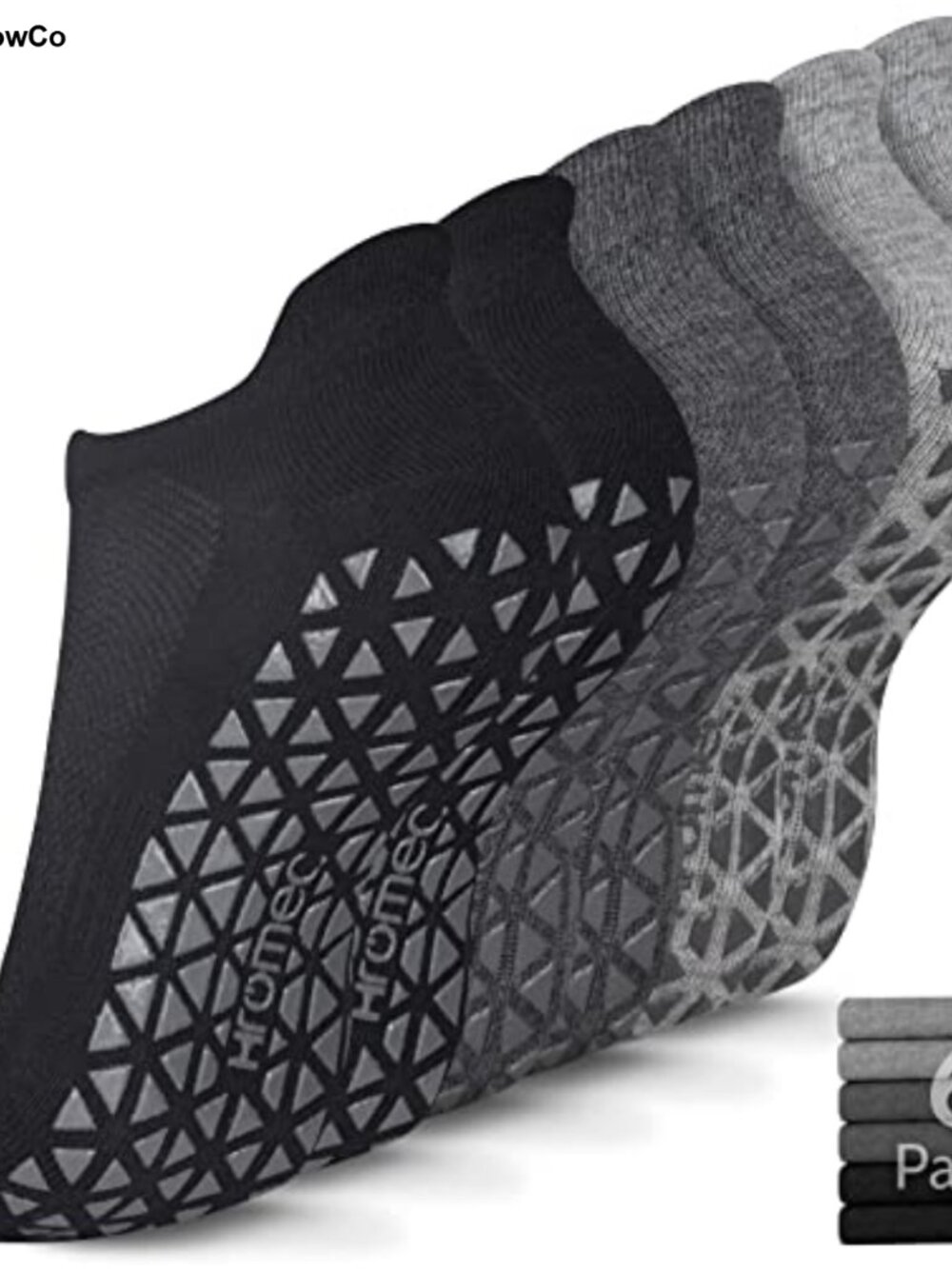Non Slip Grippy Socks for Yoga Pilates Ballet Barre Dance Hospital Cotton
